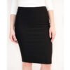 NeLook Women Solid Pencil Black Skirt - Image 2