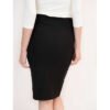 NeLook Women Solid Pencil Black Skirt - Image 3