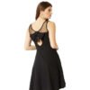 Miss Women Fit and Flare Black Dress - Image 3