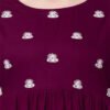 Purvi Women Embroidered Rayon Flared Kurta (Purple) - Image 4